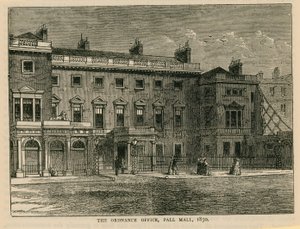 Az Ordnance Office, Pall Mall, 1850 alkotó: English School