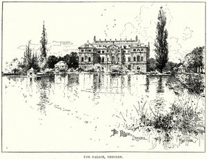 A drezdai palota (metszet) alkotó: English School