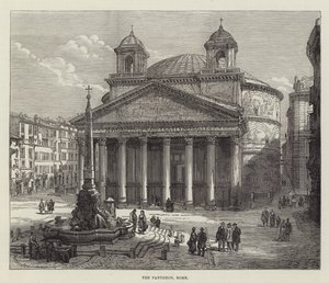 Pantheon, Róma (metszet) alkotó: English School