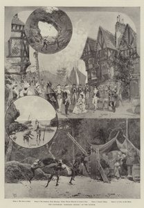 A "Robinson Crusoe" pantomim a Líceumban (litho) alkotó: English School
