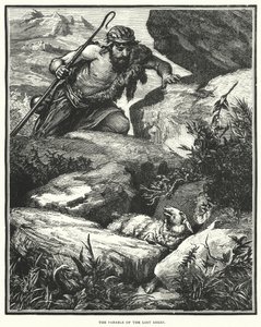 Példabeszéd az elveszett bárányról (metszet) alkotó: English School