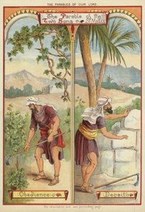 Krisztus példázatai: A két fiú példázata (chromolitho) alkotó: English School