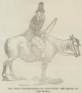 A Béke-megemlékezés Portsmouthban, a mulatságok mestere (metszet) alkotó: English School