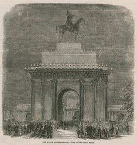 A béke megvilágítása a Green Park Arch-ban alkotó: English School