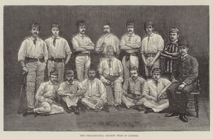 A Philadelphia Cricket Team Londonban (metszet) alkotó: English School