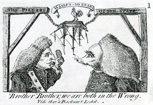 Az állam oszlopai, 1756 körül alkotó: English School