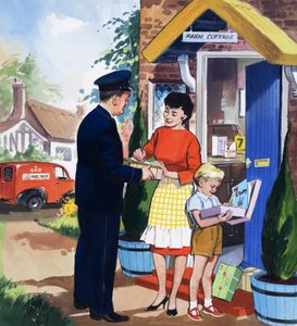 A postás alkotó: English School