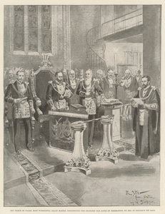 Wales hercege, a legimádatosabb nagymester, a szabadkőművesek Chancery Bar Lodge 2456. sz. alkotója a Lincoln