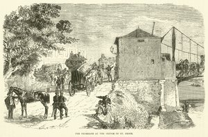 A poroszok a St Denis hídnál, 1871. január alkotó: English School