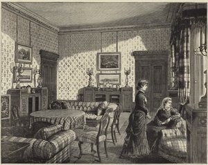 A királynő Balmoralban alkotó: English School