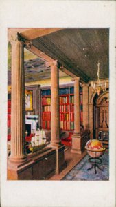 A királynő babaháza: A könyvtár II (színes litográfia) alkotó: English School