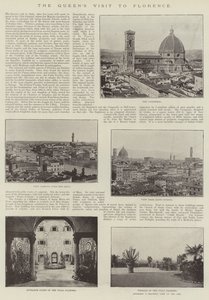 A királynő firenzei látogatása (metszet) alkotó: English School