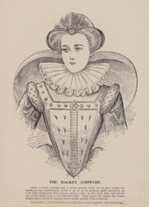 A Racket Coiffure (metszet) alkotó: English School