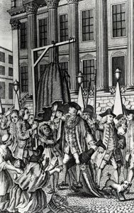 A Petti-kabát megerőszakolása, 1768 alkotó: English School