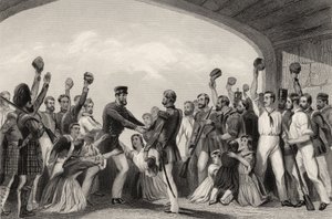 Havelock tábornok: The Relief of Lucknow, 1857. szeptember 25., az 1858-ban megjelent „The History of the Indian Mutiny” c. alkotó: English School
