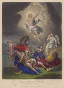 Krisztus feltámadása (színes litó) alkotó: English School