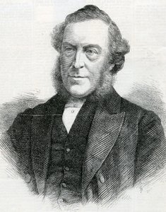 John Bedford tiszteletes, a Wesleyan Metodista Konferencia elnöke, 1867 alkotó: English School