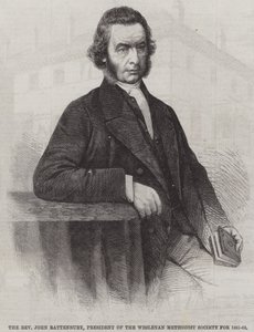 John Rattenbury tiszteletes, a Wesleyan Metodista Társaság elnöke 1861-62 között (metszet) alkotó: English School