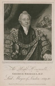 The Right Honorable George Bridges, London főpolgármestere 1819-20 alkotó: English School