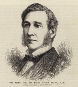 The Right Honorable Sir Henry George Elliot, GCB (metszet) alkotó: English School
