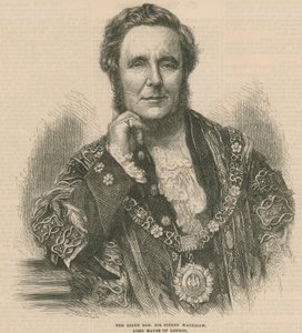 A jobb tisztelt Sir Sydney Waterlow, London főpolgármestere alkotó: English School