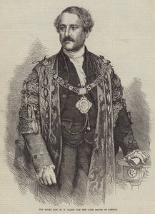 A jobb tisztelt W F Allen, London új polgármestere (metszet) alkotó: English School