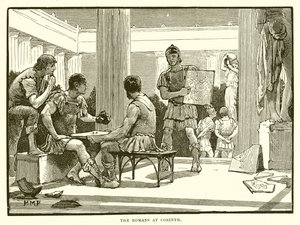 A rómaiak Korinthusban alkotó: English School