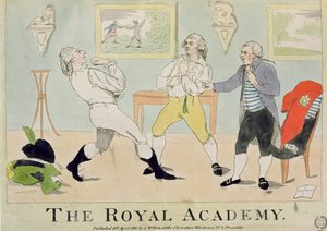 A Királyi Akadémia, kocsma. szerző: S.W. Fores, 1786 (színes rézkarc) alkotó: English School