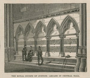 A Királyi Bíróság: Árkád a Central Hallban alkotó: English School