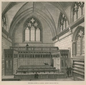 A Royal Courts of Justice: Queens Bench, Court IX alkotó: English School