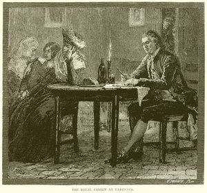 A királyi család Varennes-ben alkotó: English School