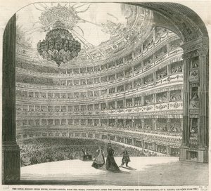Az Olasz Királyi Operaház, Covent Garden, London alkotó: English School