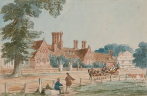 The Royal Mews, 1865 körül (akvarell papíron) alkotó: English School