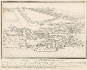 A Whitehall királyi palota a vízből alkotó: English School