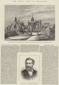 Királyi látogatás Nottinghamben (metszet) alkotó: English School