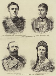 Királyi esküvő Carlsruhéban (metszet) alkotó: English School