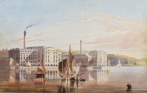 The Royal William Victualling Yard, Stonehouse, 1840 körül alkotó: English School