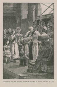 Királyi keresztelő a Buckingham-palotában alkotó: English School