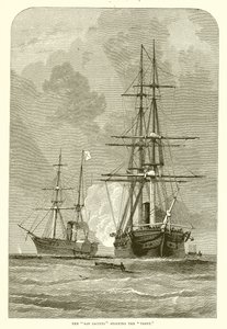 Die San Jacinto stoppt die Trent von English School