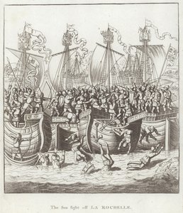 A tengeri harc La Rochelle-nél alkotó: English School