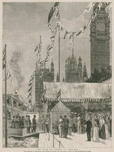 A perzsa sah Angliában alkotó: English School