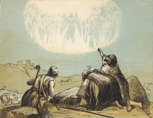 Pásztorok a mezőn (színes metszet) alkotó: English School