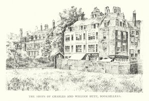 Charles és William Hutt boltjai, könyvkereskedők (litho) alkotó: English School