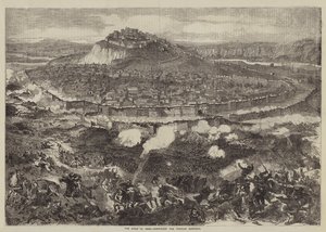 Kars ostroma, Sortie a török helyőrségből (metszet) alkotó: English School