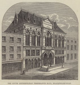 The South Metropolitan Temperance Hall, Blackfriars-Road (metszet) alkotó: English School