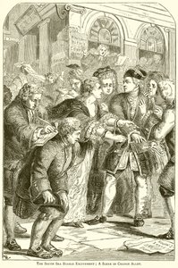 The South Sea Bubble Excitement; Jelenet a változás sikátorában