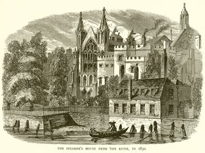 A Speakers House a folyótól, 1830-ban