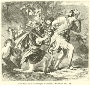 The Spies and the Grapes of Eshcol, Numbers, xiii, 23 alkotó: English School