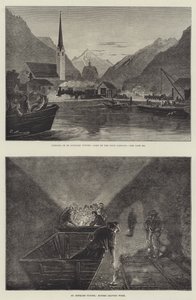 A Szent Gothard vasúti alagút (metszet) alkotó: English School