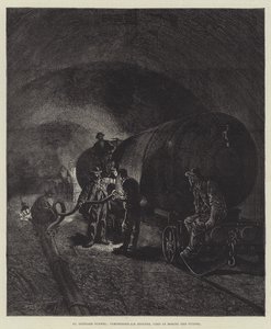 A Szent Gothard-alagút (metszet) alkotó: English School